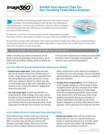 Exhibit Your Smarts! Tips For Eye-Catching Trade Show Displays